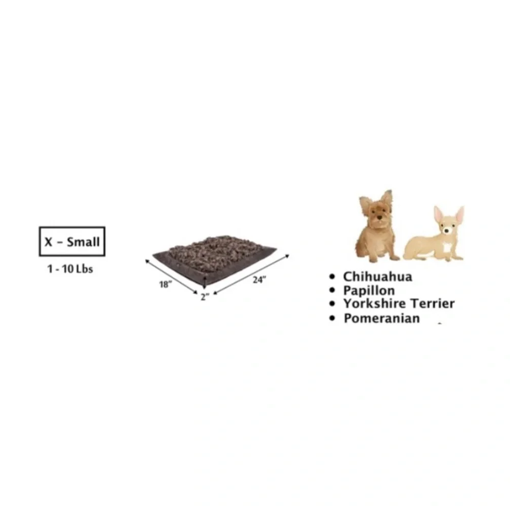 DOG /CAT BED WITH OVERSIZED FAUX FUR TOP